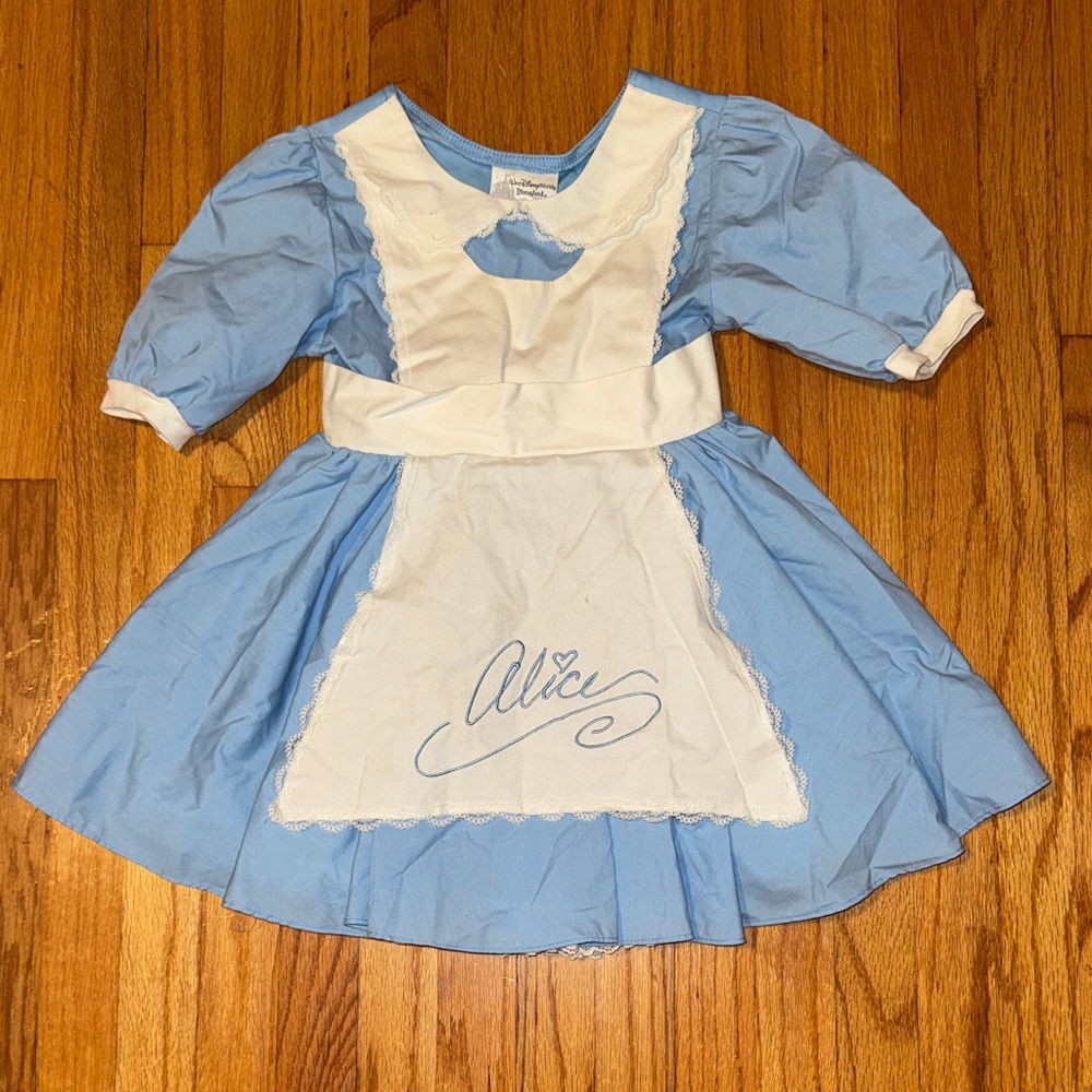 Disney Alice in Wonderland Blue and White Kids Costume Dress